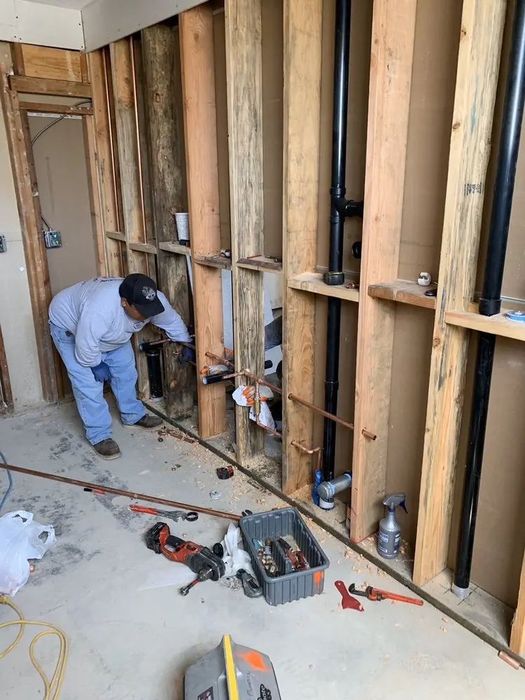 Commercial rough-in plumbing for Water Heater Replacement in Colonia